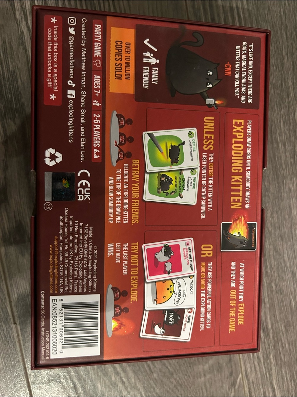 Exploding Kittens Original Edition Card Game - Picture 2 of 3